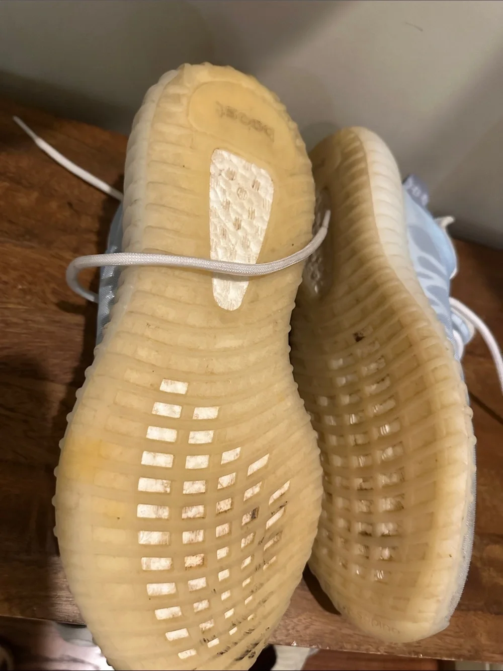 adidas Youth Athletic Sneakers in Light Blue and White